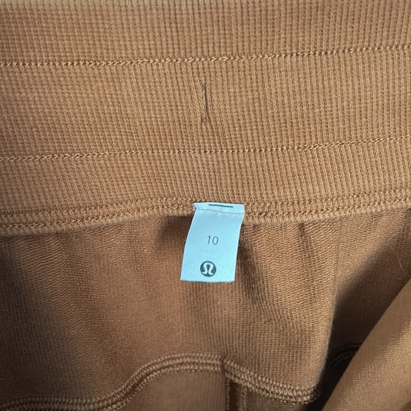 Lululemon Scuba High Rise Jogger Copper Brown Sz 10 French Terry - Picture 3 of 14